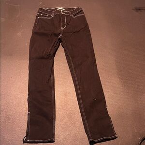 Pac Sun Black Jeans with White Stitching